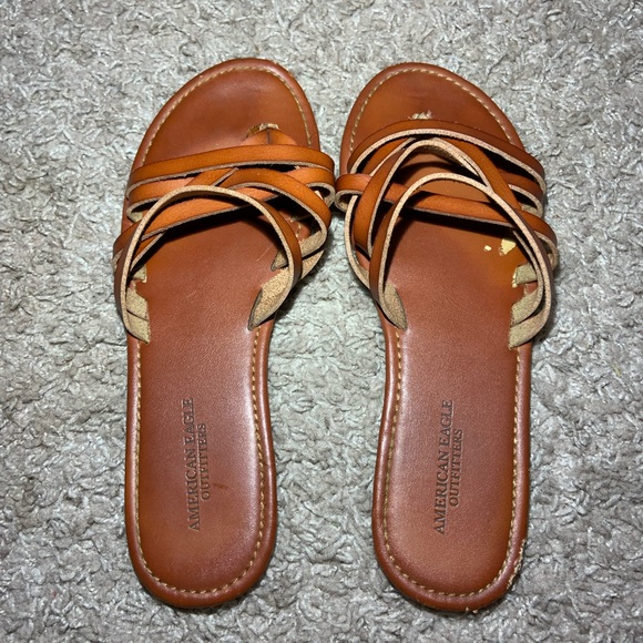 American Eagle Outfitters Shoes - American eagle brown slip on sandals